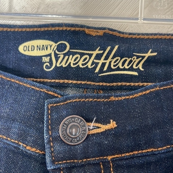 💙 OLD NAVY Dark Wash Jeans Size 8 - Picture 4 of 5